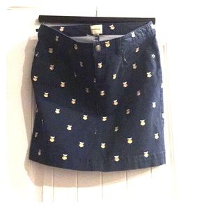 Printed mini skirt